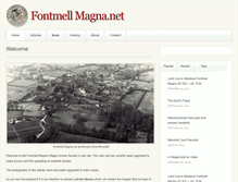 Tablet Screenshot of fontmellmagna.net